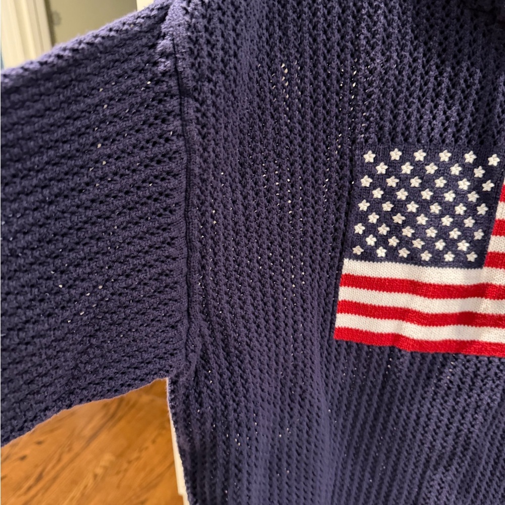 Universal Thread Purple Knit Sweater With Flag De… - image 2